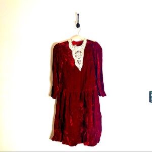 Jessica McClintock Gunne Sax Red Velvet Dress